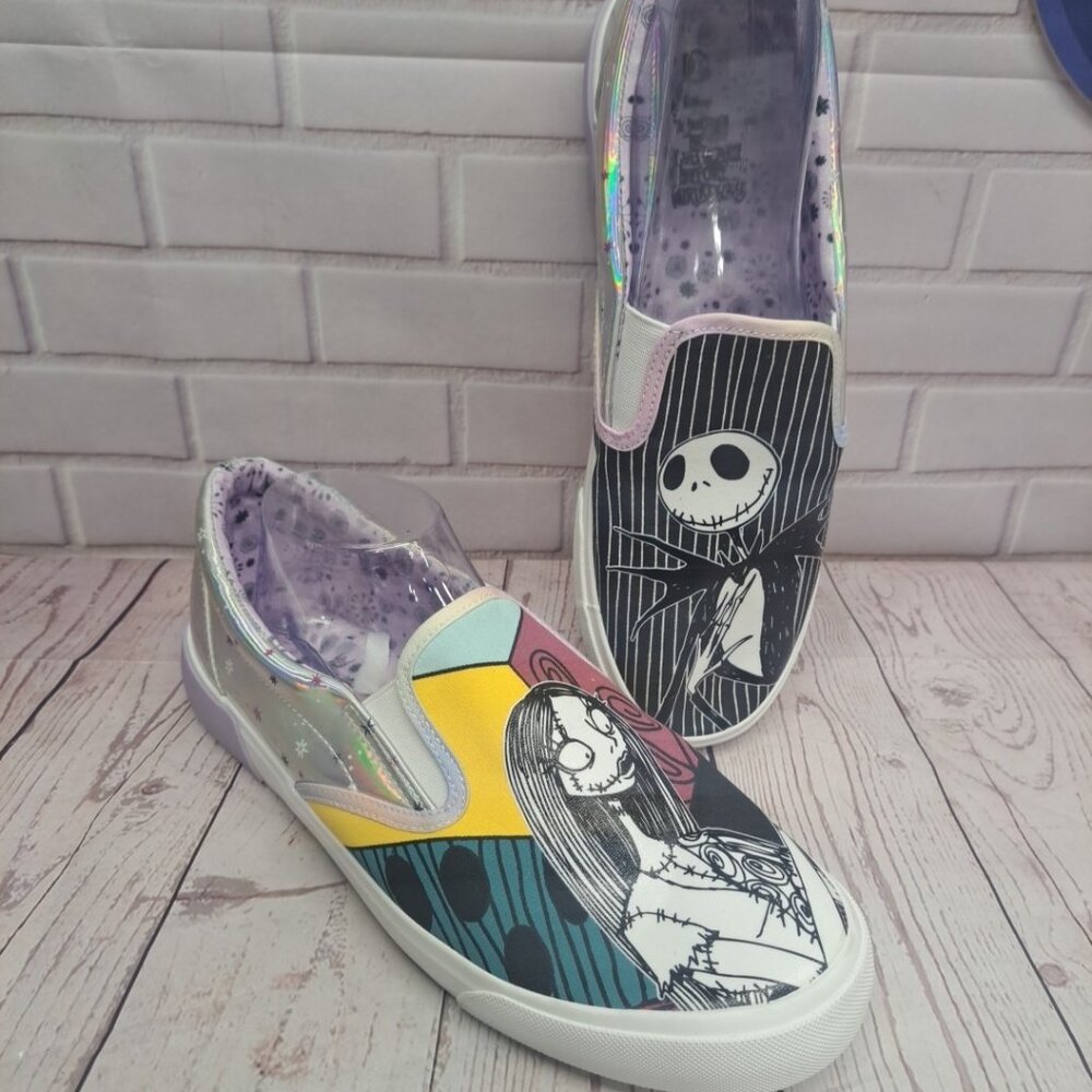 Disney The Nightmare Before‎ Christmas Slip On Shoes Size 9.5 Women's